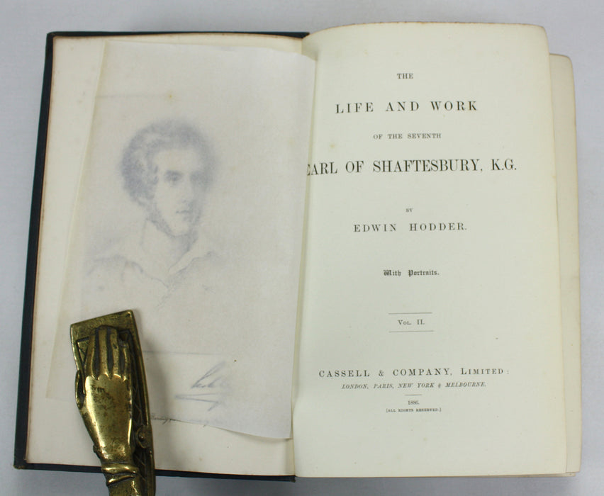 The Life and Work of the Seventh Earl of Shaftesbury, K.G., Edwin Hodder, 3 Volume set, 1886
