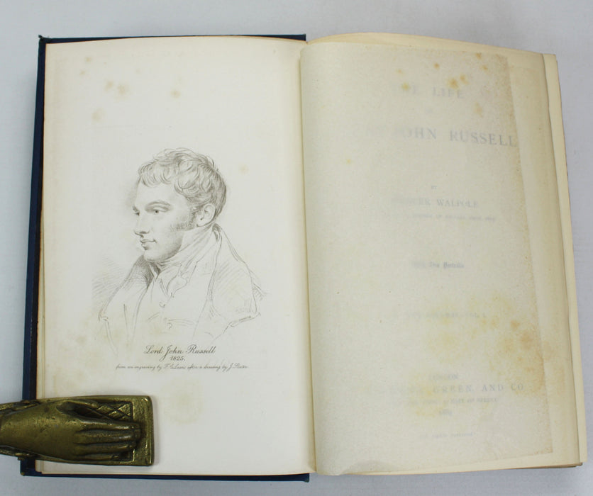 The Life of Lord John Russell, Spencer Walpole, 1889. From the Library of Winston Churchill & Randolph S. Churchill