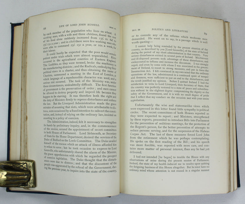 The Life of Lord John Russell, Spencer Walpole, 1889. From the Library of Winston Churchill & Randolph S. Churchill