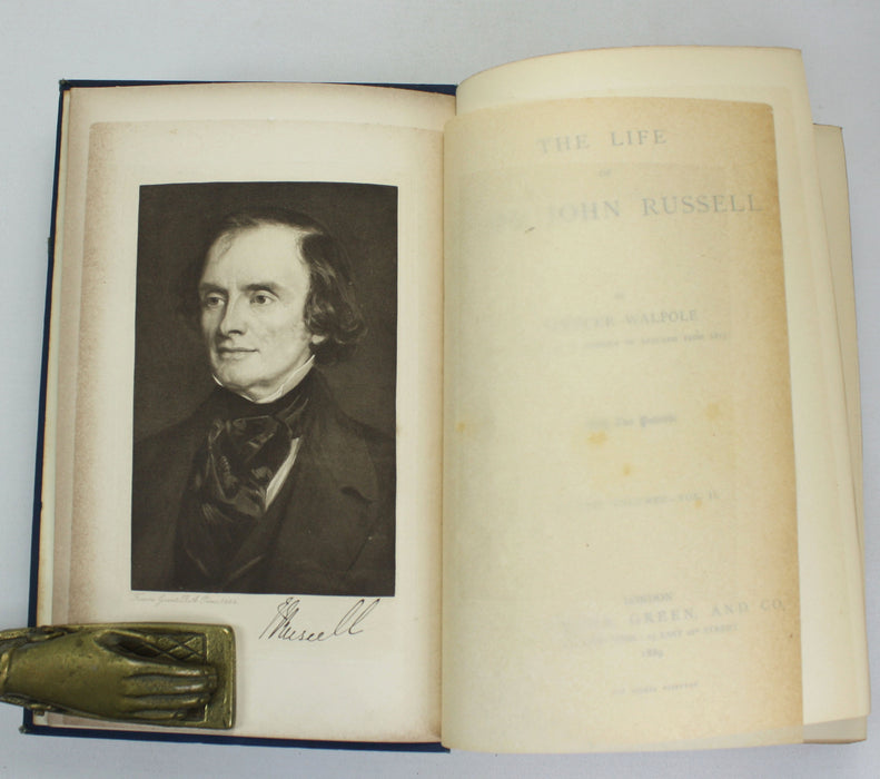 The Life of Lord John Russell, Spencer Walpole, 1889. From the Library of Winston Churchill & Randolph S. Churchill