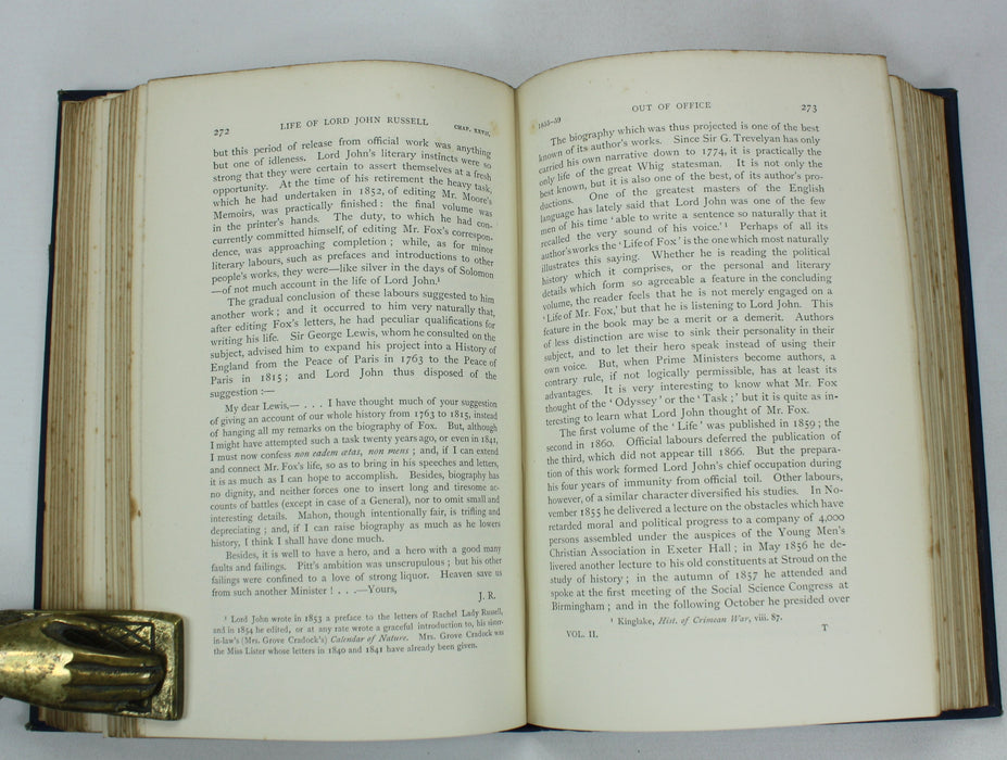 The Life of Lord John Russell, Spencer Walpole, 1889. From the Library of Winston Churchill & Randolph S. Churchill