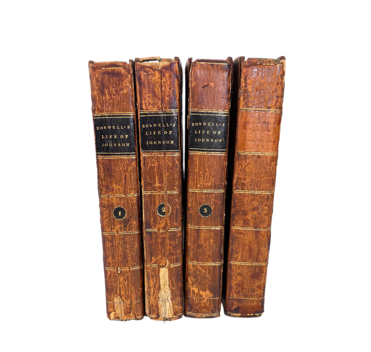 The Life of Samuel Johnson Comprehending an Account of his Studies, and Numerous Works, James Boswell, In Four Volumes, Cadell & Davies, 1816