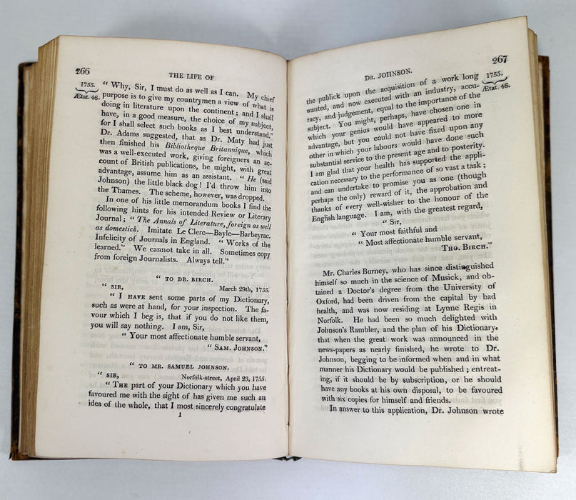 The Life of Samuel Johnson Comprehending an Account of his Studies, and Numerous Works, James Boswell, In Four Volumes, Cadell & Davies, 1816