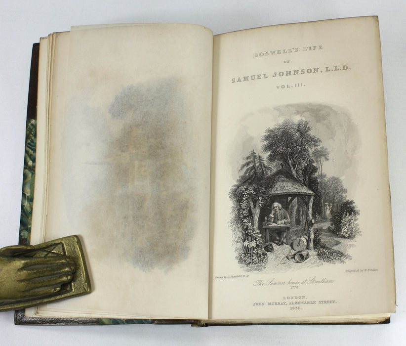 The Life of Samuel Johnson, LL.D., Including A Journal of His Tour to the Hebrides, James Boswell, 1835, 10 Volume Set complete