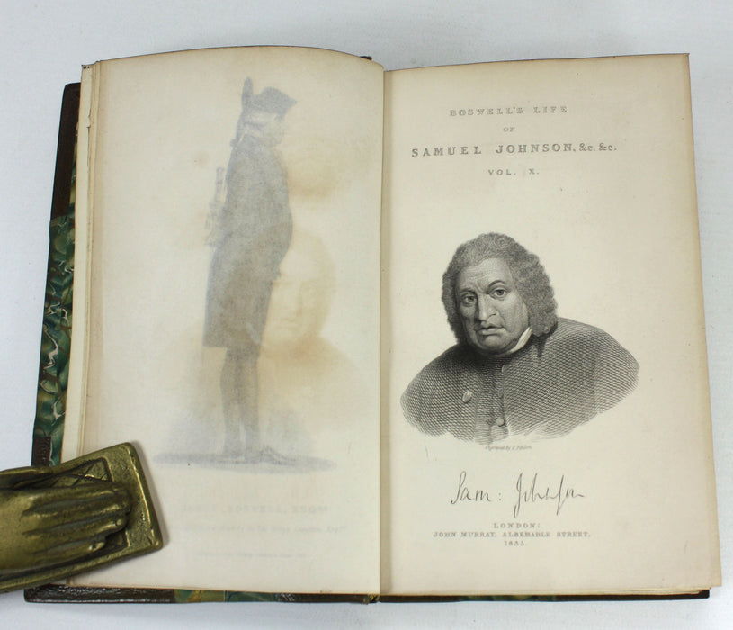 The Life of Samuel Johnson, LL.D., Including A Journal of His Tour to the Hebrides, James Boswell, 1835, 10 Volume Set complete