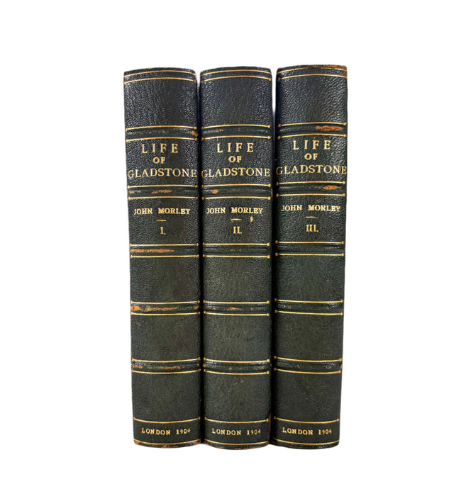 The Life of William Ewart Gladstone, John Morley, complete in 3 Volumes, 1904