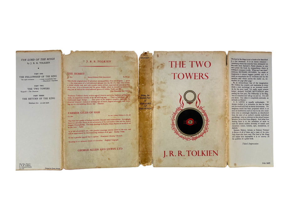 The Lord of The Rings, J.R.R. Tolkien; 1st edition set; 5th, 4th & 3rd impressions, 1956-1957