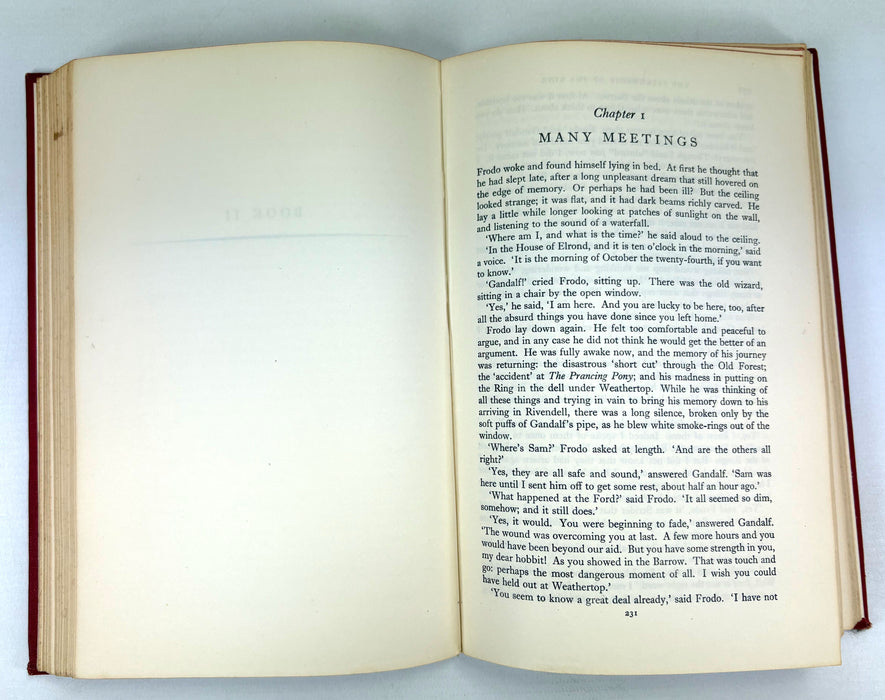 The Lord of The Rings, J.R.R. Tolkien; 1st edition set; 5th, 4th & 3rd impressions, 1956-1957