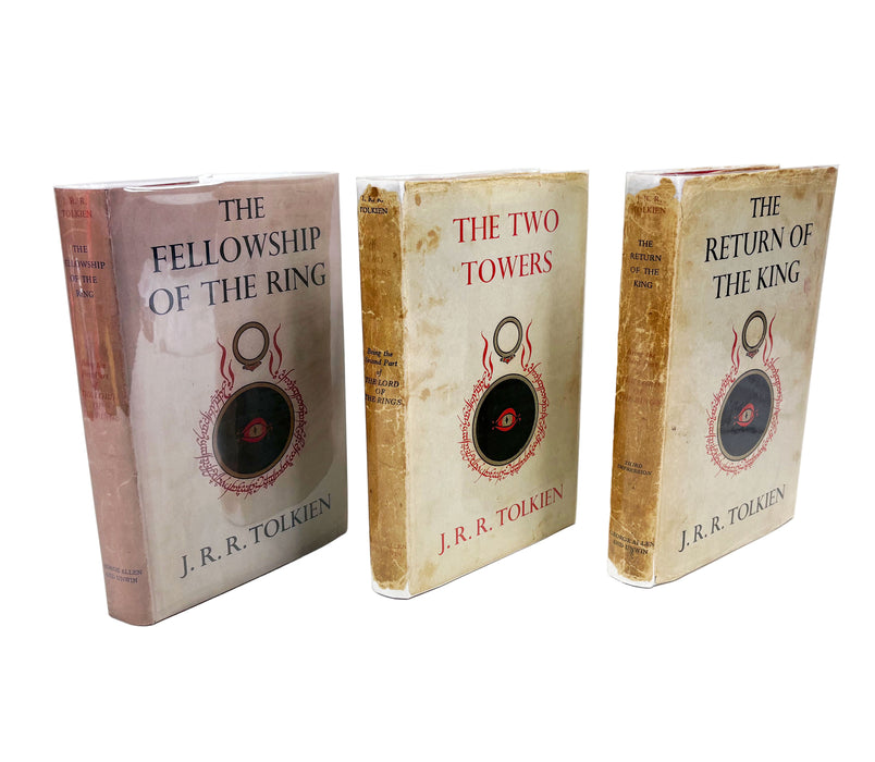 The Lord of The Rings, J.R.R. Tolkien; 1st edition set, 1956-57, 5th, 4th & 3rd impressions