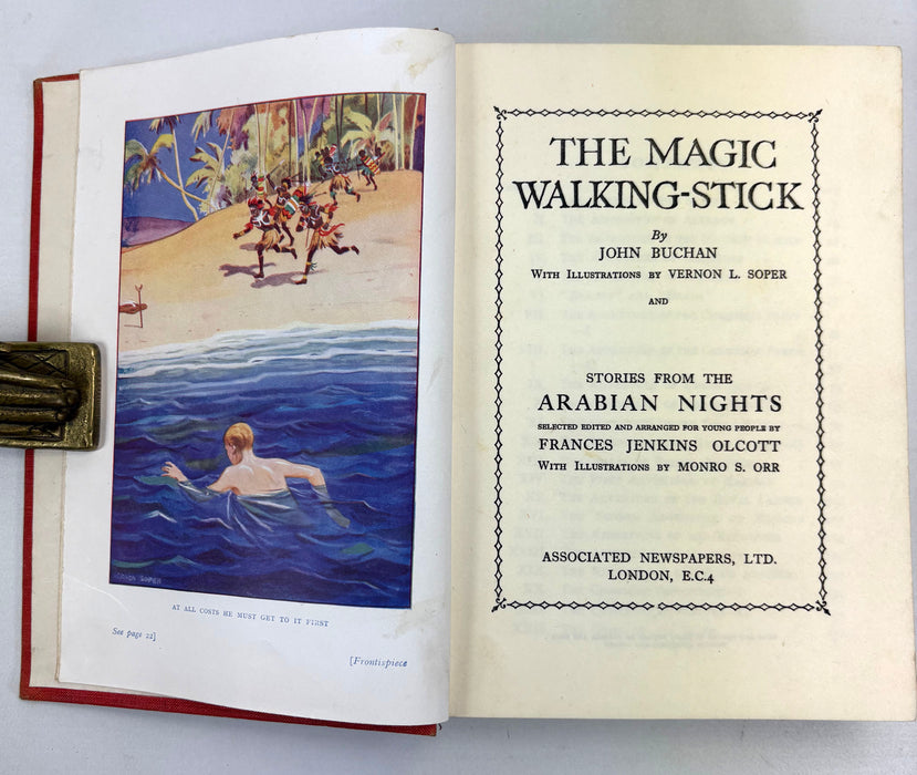 The Magic Walking-Stick, by John Buchan, and Stories From The Arabian Nights, Frances Jenkins Olcott, c. 1934
