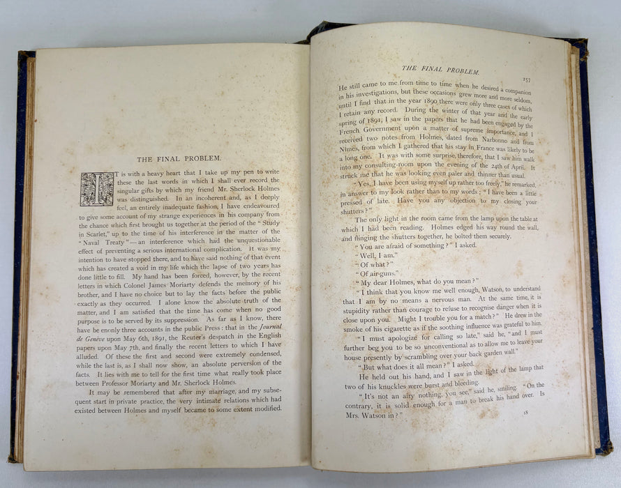 The Memoirs of Sherlock Holmes, Arthur Conan Doyle, 1894 first edition