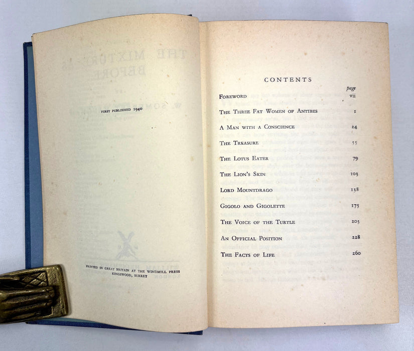 The Mixture As Before, W. Somerset Maugham, 1940