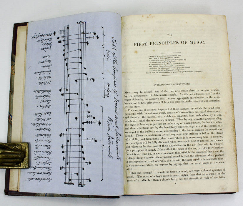The Musical Cyclopedia, Being A Collection of English, Scottish, and Irish Songs; with Appropriate Music, James Wilson, 1834. With unique hand-drawn restoration.