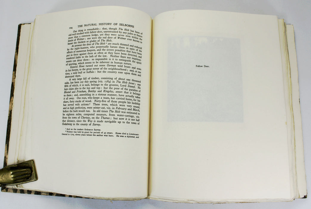 The Natural History of Selborne, Gilbert White, Illustrated by Eric Dalglish, Thornton Butterworth, numbered limited edition with extra signed plate, 1929