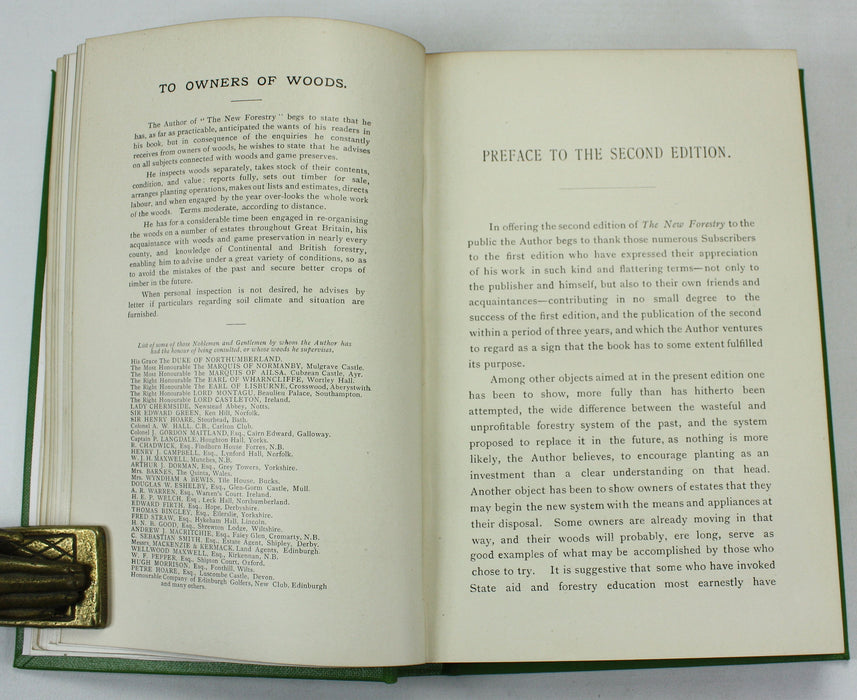 The New Forestry, or the Continental System Adapted to British Woodlands and Game Preservation, John Simpson, 1903
