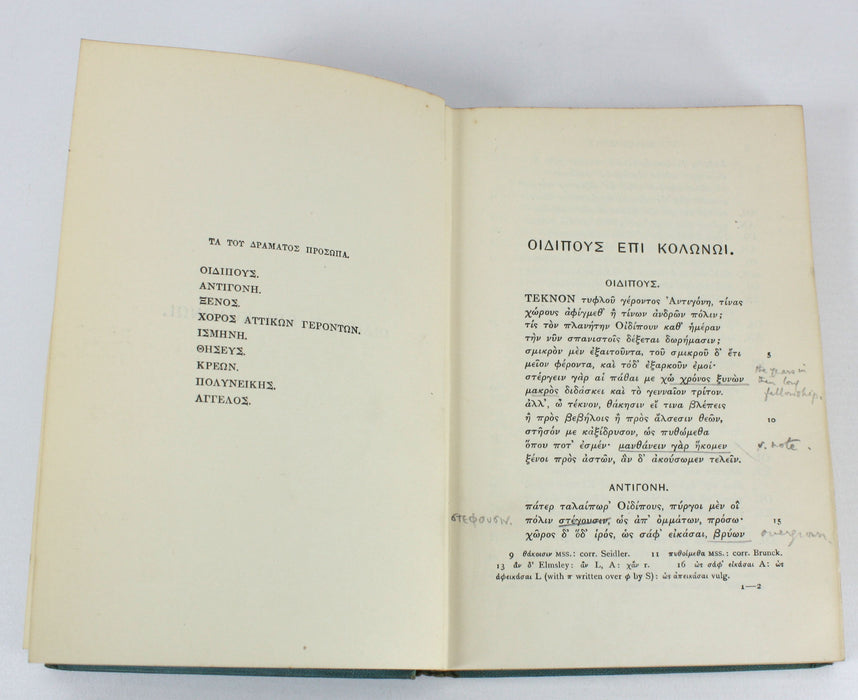 The Oedipus Coloneus of Sophocles, E.S. Shuckburgh, 1913