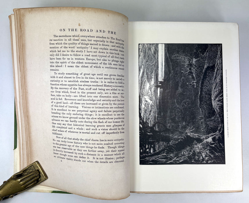 The Old Road, by H. Belloc, with Illustrations by William Hyde, Constable 1904, in custom Vellum binding