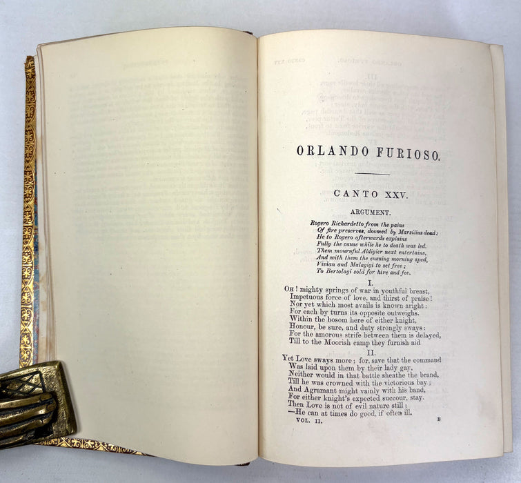 The Orlando Furioso, Translated into English Verse, from the Italian of Ludovico Ariosto, with Notes by William Stewart Rose, 1880