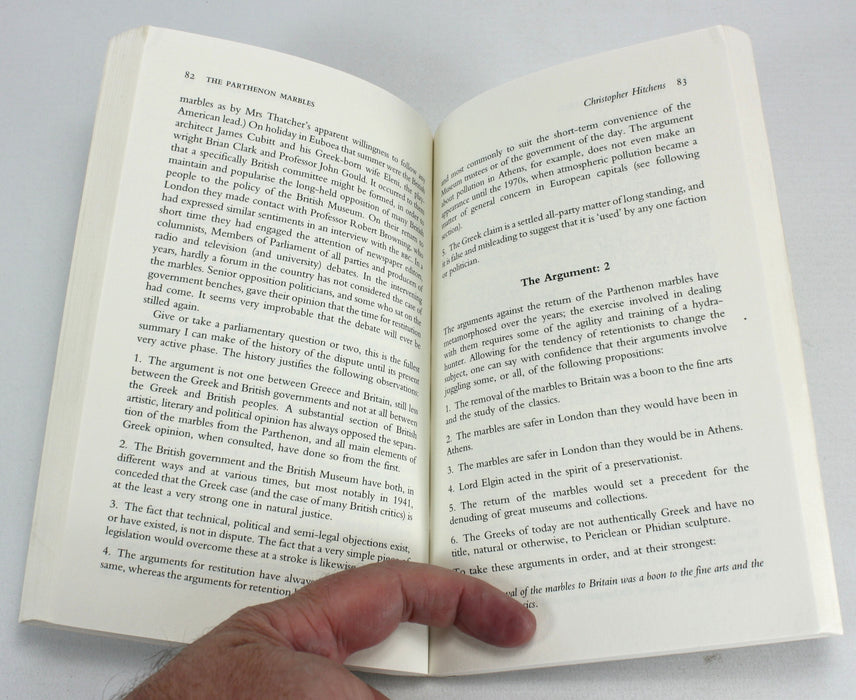 The Parthenon Marbles; The Case for Unification, Christopher Hitchens, 2008