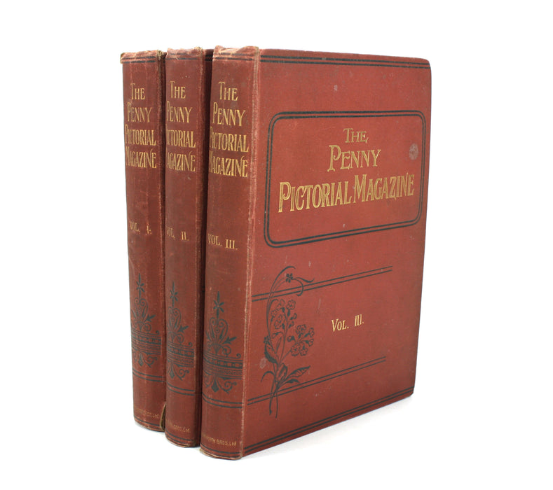 The Penny Pictorial Magazine, 3 bound volumes of issues, 1899-1900