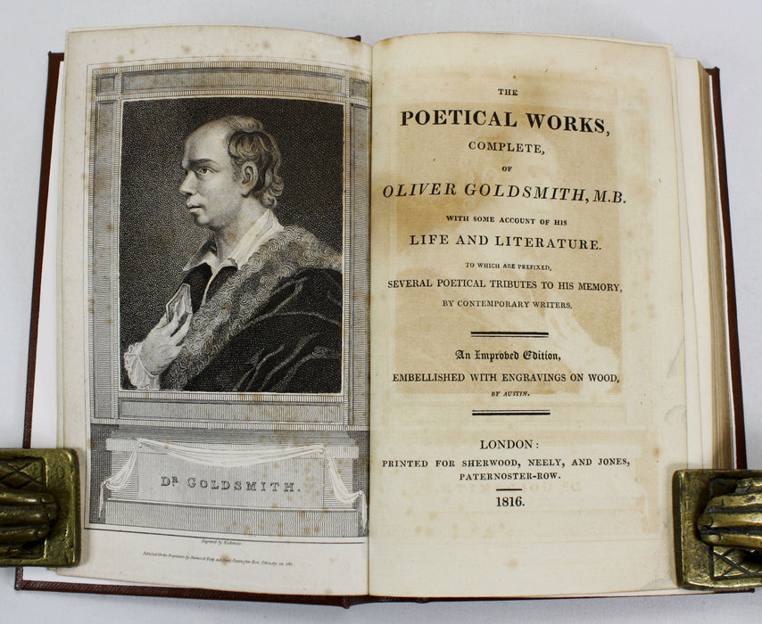 The Poetical Works, Complete, of Oliver Goldsmith, M.B., with Some Account of His Literature, Sherwood, Neely, and Jones, 1816