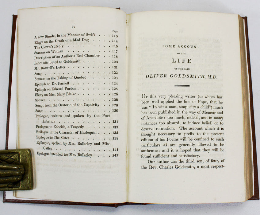 The Poetical Works, Complete, of Oliver Goldsmith, M.B., with Some Account of His Literature, Sherwood, Neely, and Jones, 1816