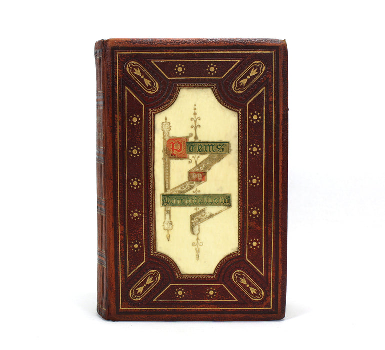 The Poetical Works of Henry Wadsworth Longfellow, William P. Nimmo edition, c. 1860, With inset Ivorine cover panel
