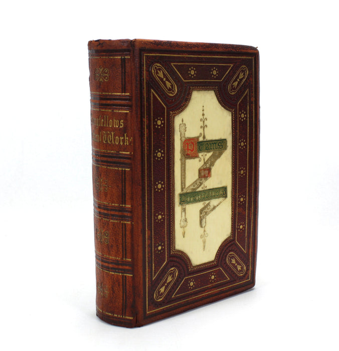 The Poetical Works of Henry Wadsworth Longfellow, William P. Nimmo edition, c. 1860, With inset Ivorine cover panel
