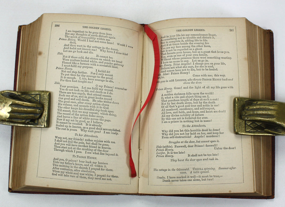 The Poetical Works of Henry Wadsworth Longfellow, William P. Nimmo edition, c. 1860, With inset Ivorine cover panel