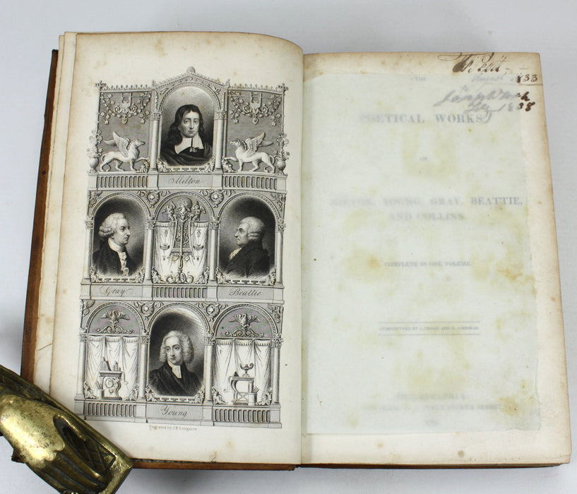 The Poetical Works of Milton, Young, Gray, Beattie, and Collins, Philadelphia 1831