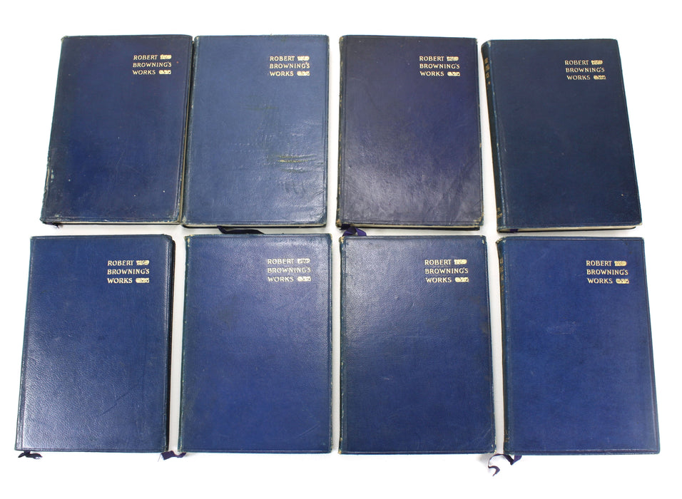 The Poetical Works of Robert Browning, 8 Book set, 1902, Smith, Elder, & Co