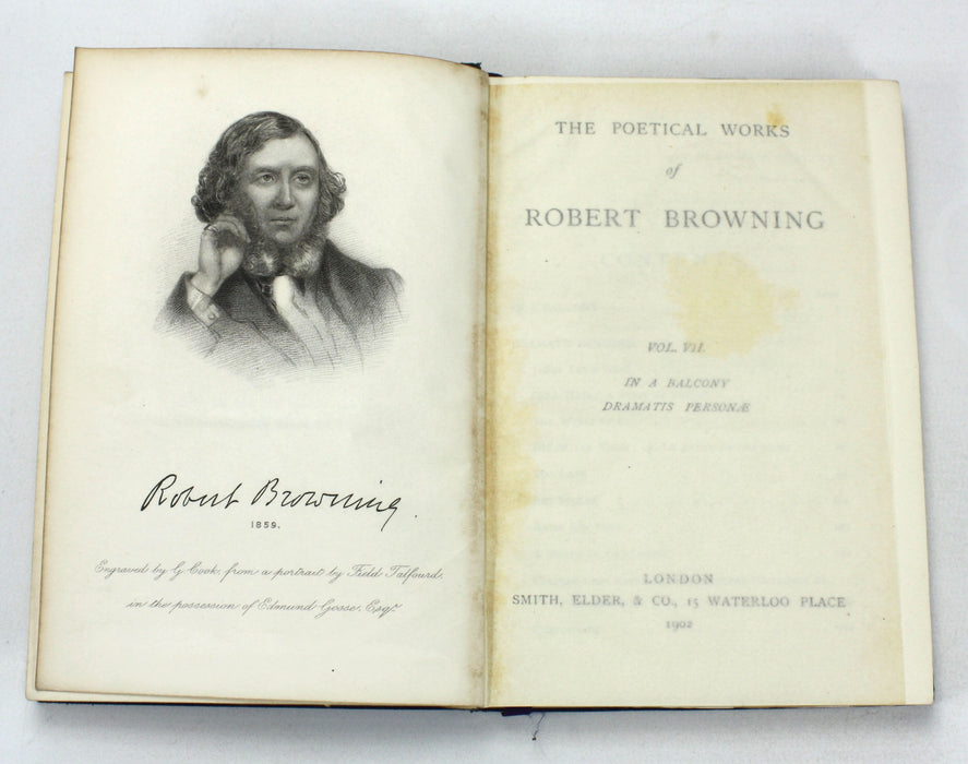 The Poetical Works of Robert Browning, 8 Book set, 1902, Smith, Elder, & Co