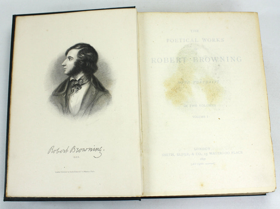 The Poetical Works of Robert Browning, In Two Volumes, Smith, Elder, & Co., 1897