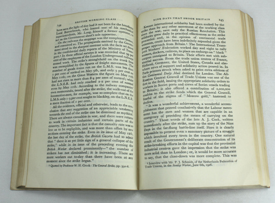 The Post-War History of The British Working Class, Allen Hutt, 1937