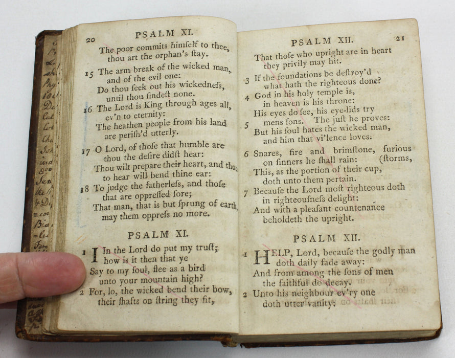 The Psalms of David, According to the Version Approved by the Church of Scotland, Glasgow, 1797