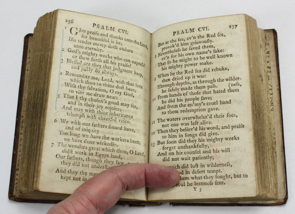 The Psalms of David, According to the Version Approved by the Church of Scotland, Glasgow, 1797