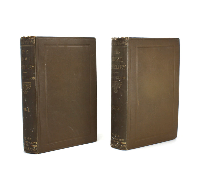 The Real Shelley; New Views on the Poet's Life, John Cordy Jeaffreson, 2 Vols, 1885