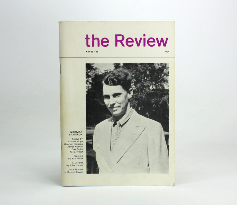 The Review; Number 27-28, Autumn-Winter 1971-72. Featuring Clive James.