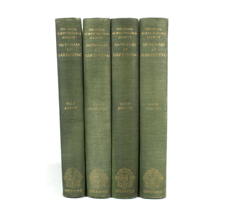 The Royal Horticultural Society Dictionary of Gardening, Fred J. Chittenden, Oxford, at the Clarendon Press, 1951, 4 Vols.