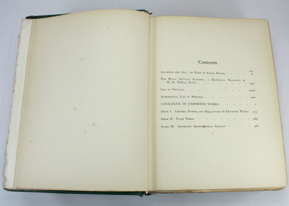 The Royal Scottish Academy 1826-1916, W.D. McKay & Frank Rinder, 1917. With Photograph by Andrew Paterson.