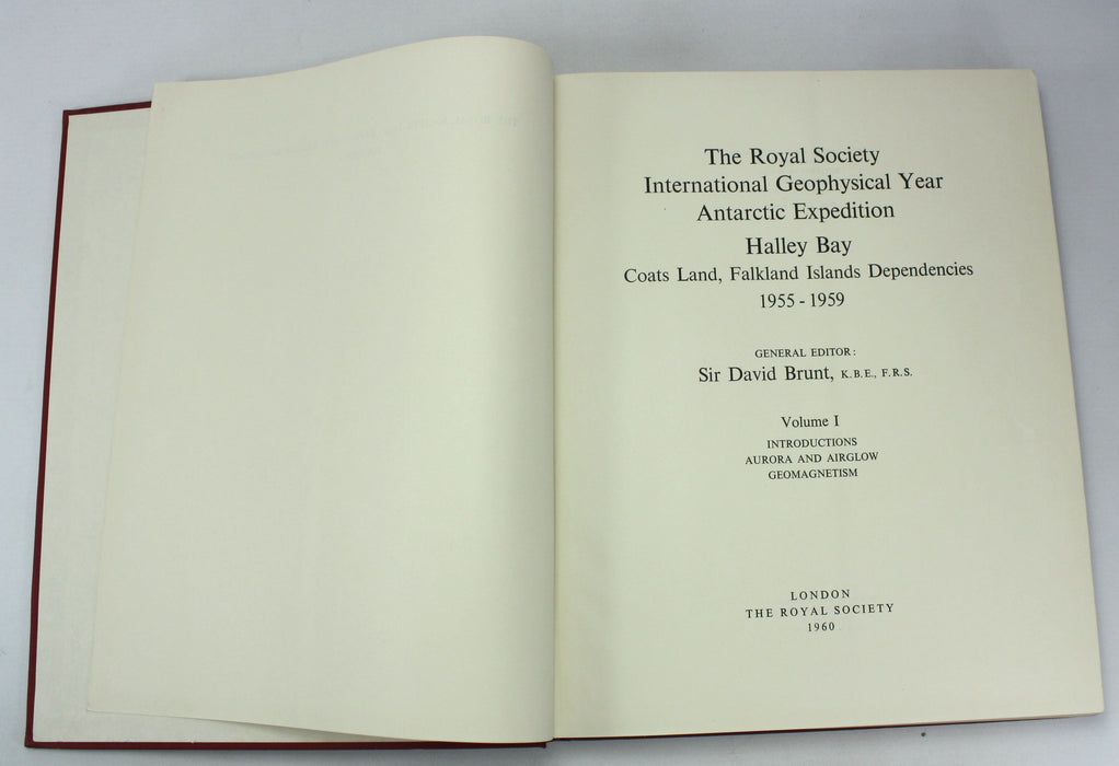 The Royal Society Geophysical Year Antarctic Expedition; Halley Bay, Coats Land, Falkland Island Dependencies, 1955-59, 4 Vols Complete