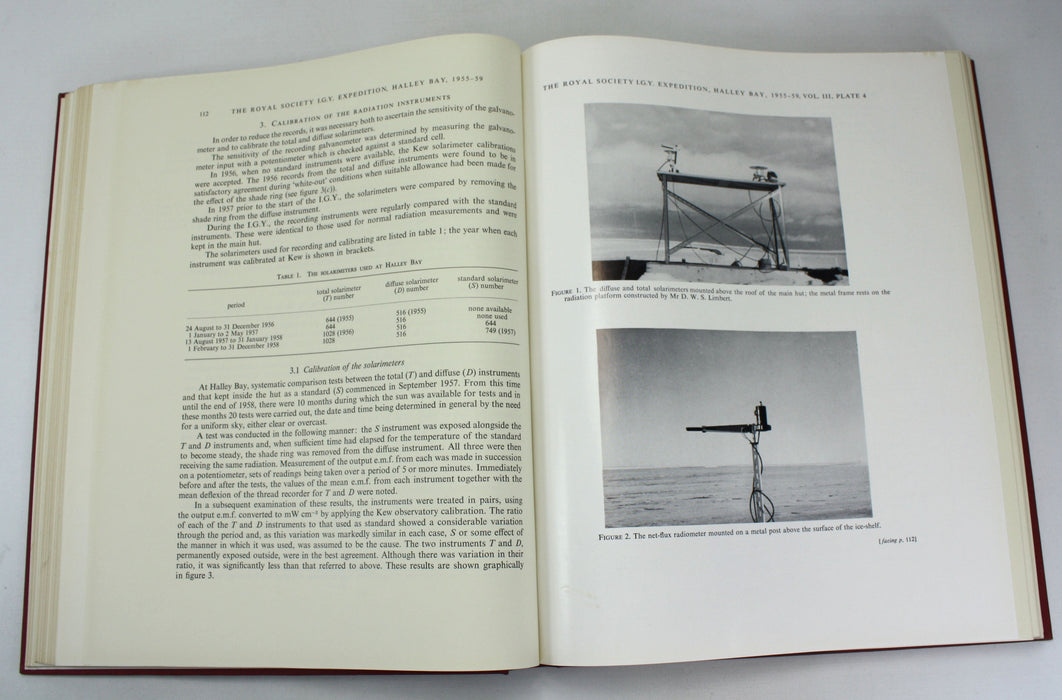 The Royal Society Geophysical Year Antarctic Expedition; Halley Bay, Coats Land, Falkland Island Dependencies, 1955-59, 4 Vols Complete