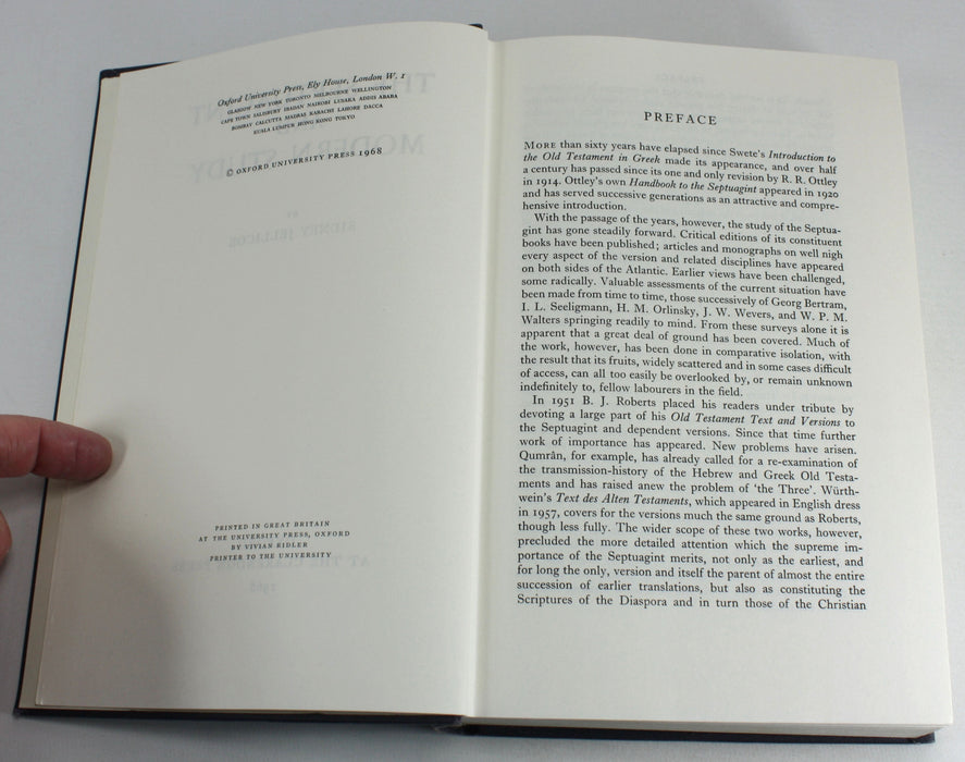 The Septuagint and Modern Study, Sidney Jellicoe, Oxford 1968