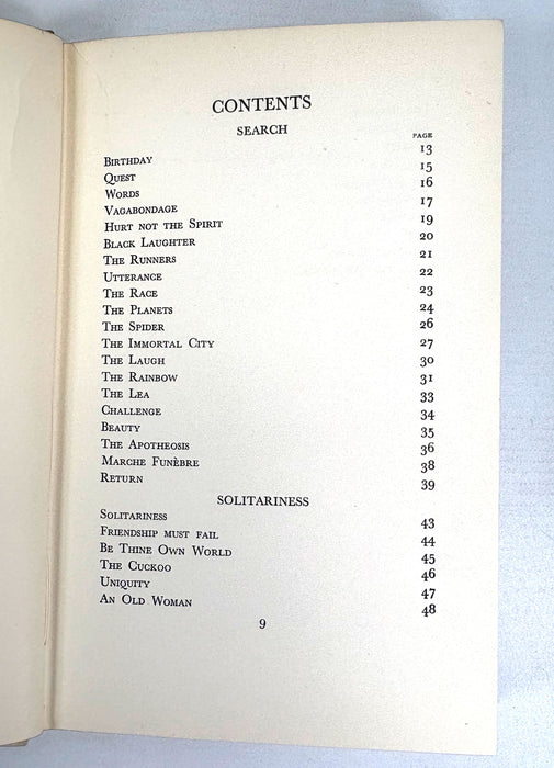 The Solitary Way; Poems, by William Soutar, Andrew Dakers Limited (The Moray Press), 1934