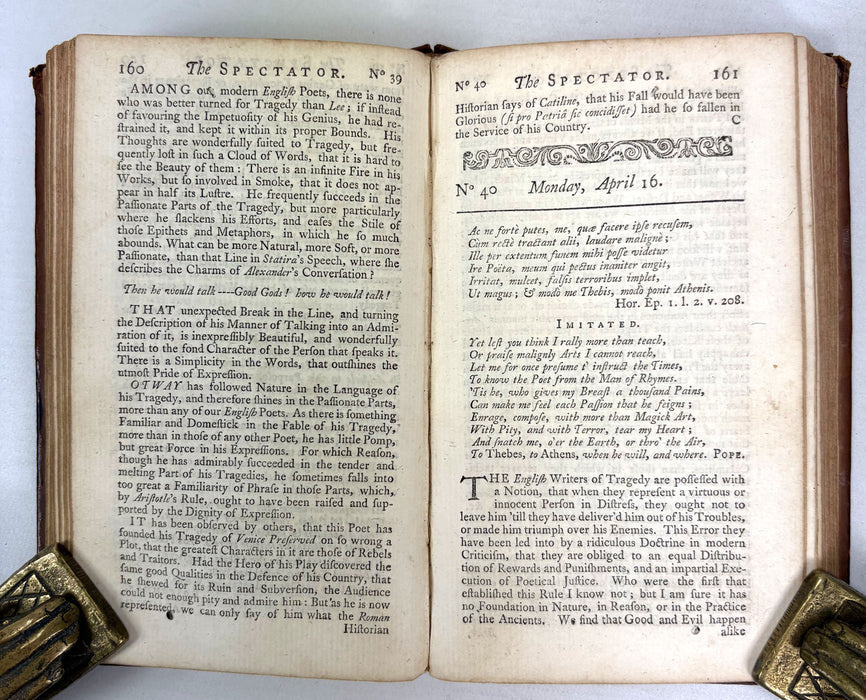The Spectator, In Eight Volumes, 1749, J. and R. Tonson and S. Draper, 1749