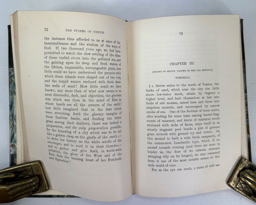 The Stones of Venice; 2 Volume set, by John Ruskin, 1892