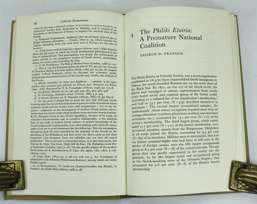 The Struggle for Greek Independence, Richard Clogg, Macmillan, 1973, Review Copy