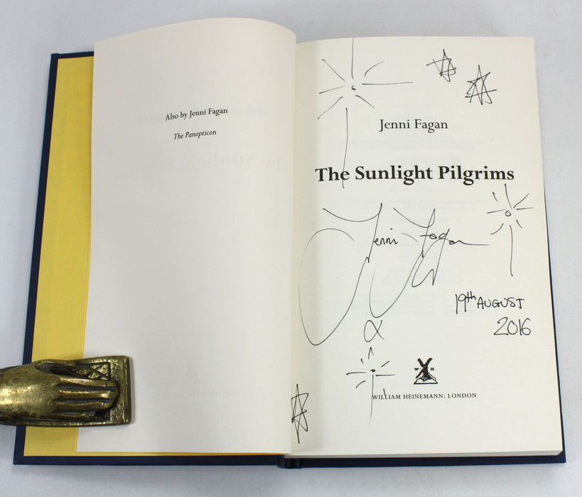 The Sunlight Pilgrims, Jenni Fagan, Signed, Doodled and Dated First Edition, 2016