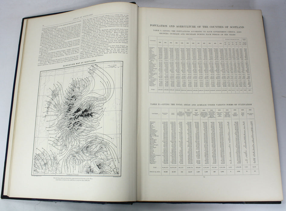 The Survey Atlas of Scotland, J.G. Bartholomew, Edinburgh Geographical Institute, Royal Scottish Geographical Society, 1912