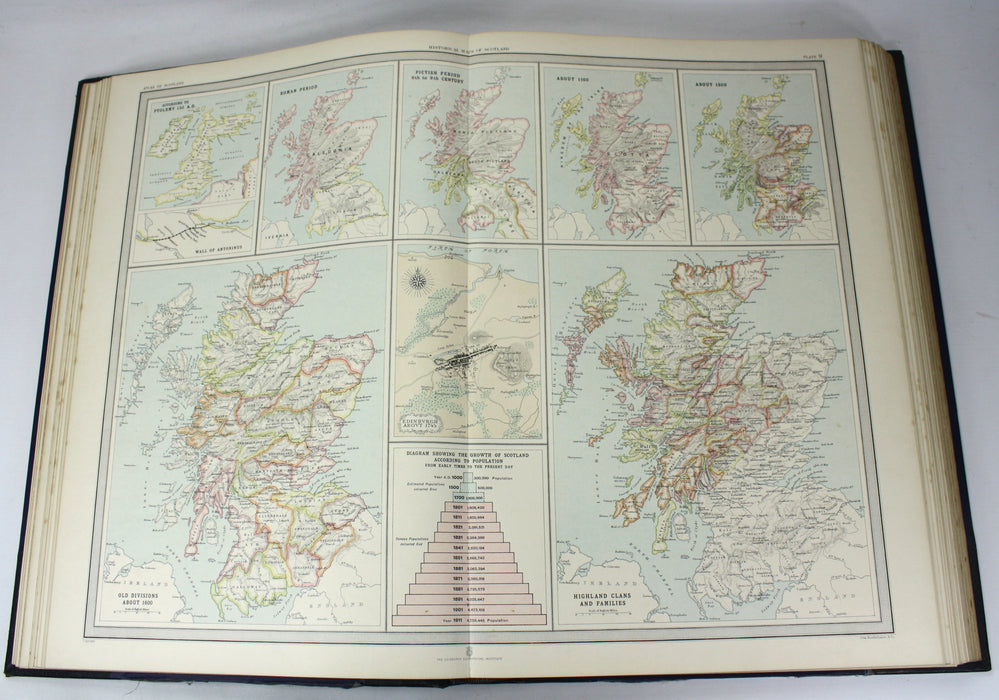 The Survey Atlas of Scotland, J.G. Bartholomew, Edinburgh Geographical Institute, Royal Scottish Geographical Society, 1912
